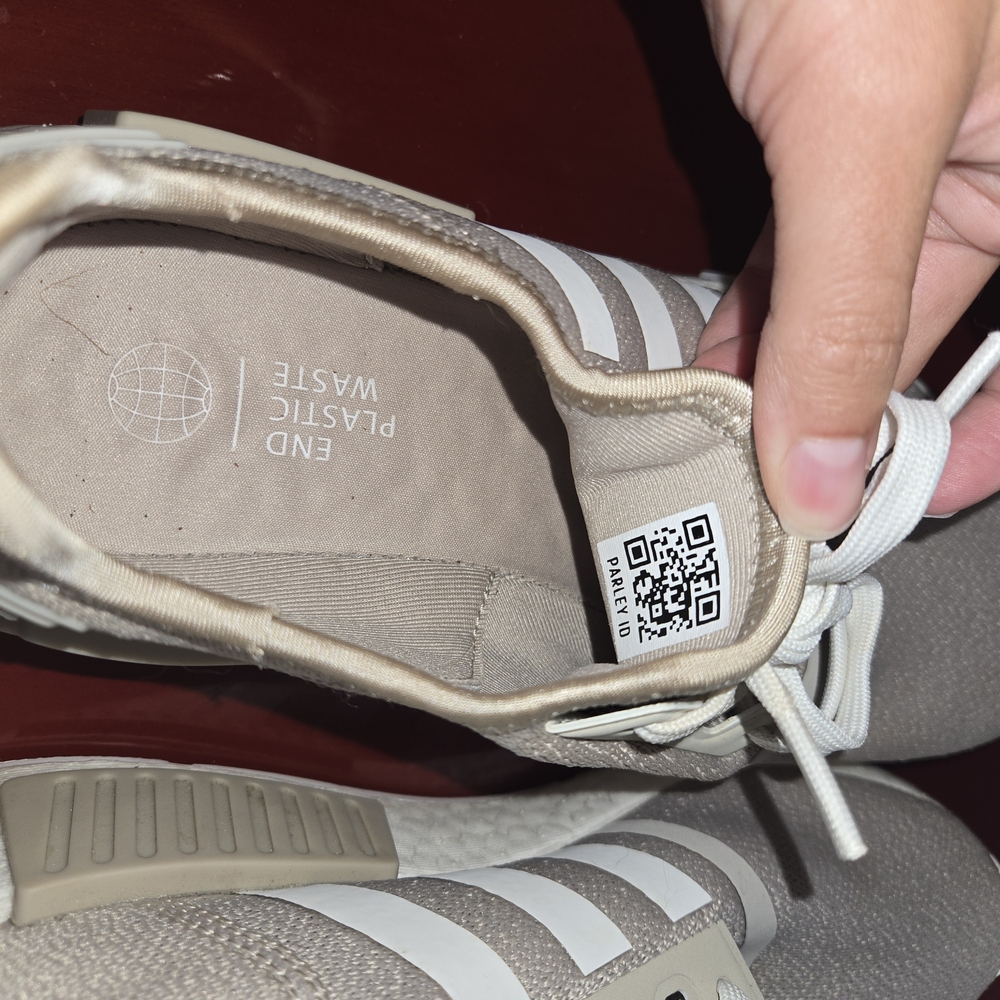 Adidas NMD R1 Wonder Beige White Women 6.5 Mens 4.5 Sneakers Shoes - Picture 11 of 16